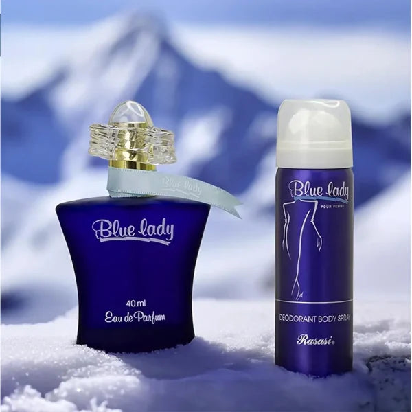 Blue Lady Combo Pack – Sellon Perfume (40ml) & Deo Body Spray (50ml) | Long-Lasting Feminine Fragrance