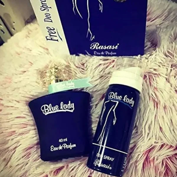 Blue Lady Combo Pack – Sellon Perfume (40ml) & Deo Body Spray (50ml) | Long-Lasting Feminine Fragrance
