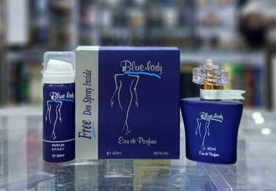 Blue Lady Combo Pack – Sellon Perfume (40ml) & Deo Body Spray (50ml) | Long-Lasting Feminine Fragrance